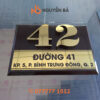 Bảng biển số nhà inox