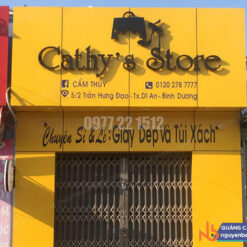 Bảng hiệu alu chữ nổi mica được dùng rất phổ biến