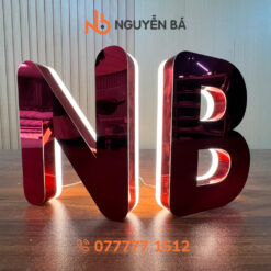 Chữ inox sáng chân