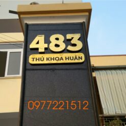 Gia công bảng số nhà inox đẹp tại TPHCM