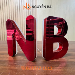 Gia công chữ inox sáng chân