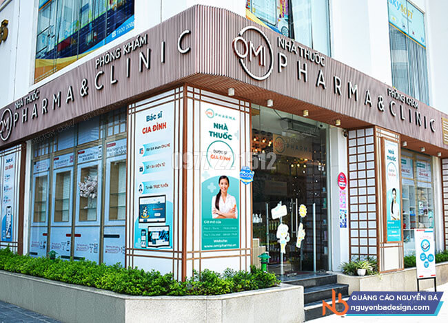 Alu là chất liệu phổ biến trong làm bảng hiệu thuốc