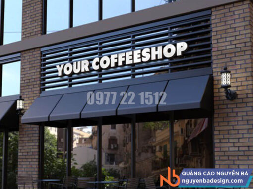 Thiết kế bảng hiệu cafe uy tín tại TPHCM cùng Nguyễn Bá Design.