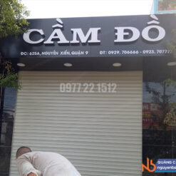 Bảng aluminium làm biển hiệu cầm đồ