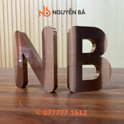 Chữ inox hồng xước