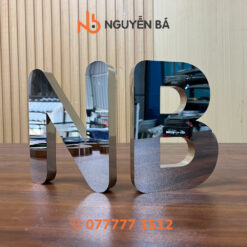 Chữ inox trắng