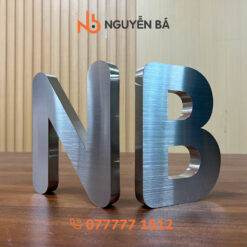 Chữ inox trắng xước