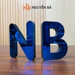 Chữ inox xanh dương