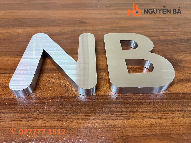 Gia công chữ inox trắng giá rẻ tại TPHCM